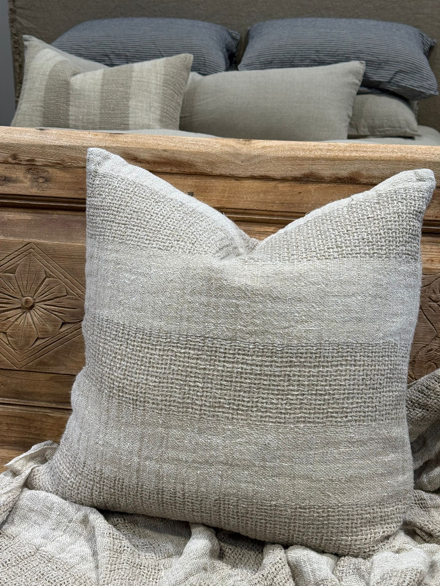 Loom Linen Cushion Cover 50x50cm