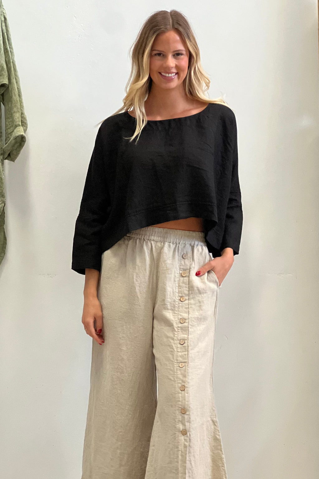 Elena Crop Top Black