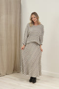 Franca Long Sleeve Top Earth Weave