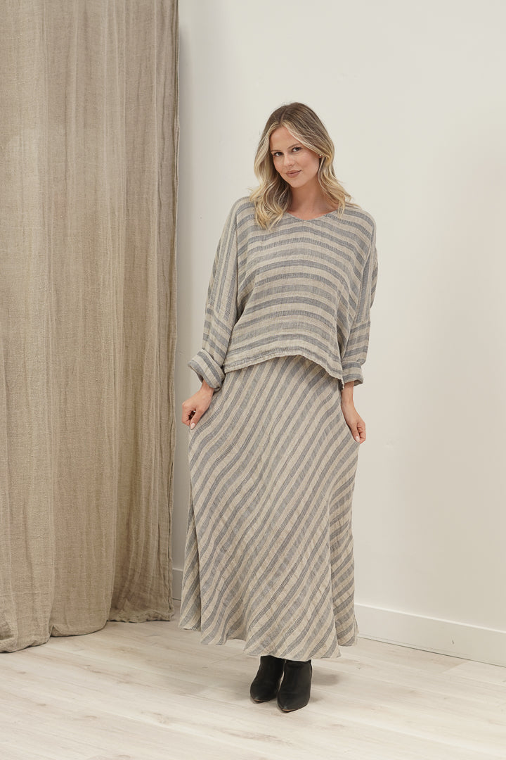 Franca Long Sleeve Top Earth Weave