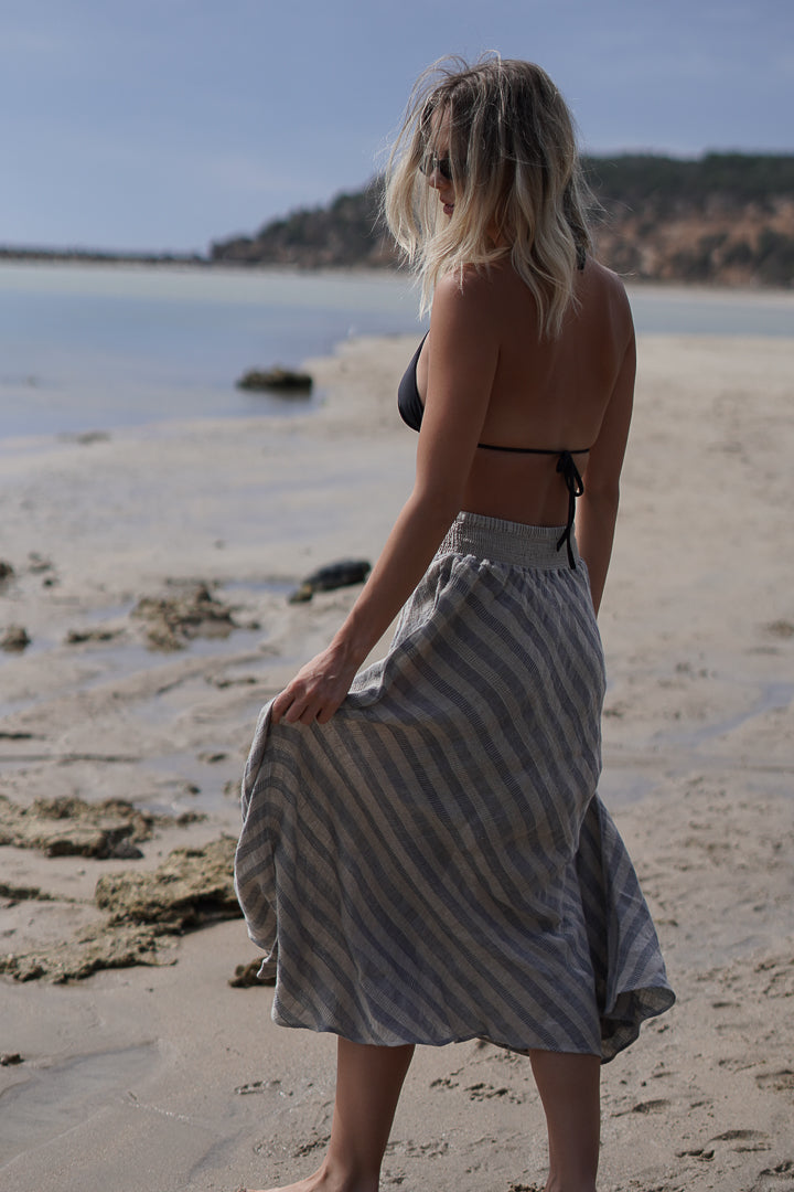 Sottana Linen Skirt Earth Weave