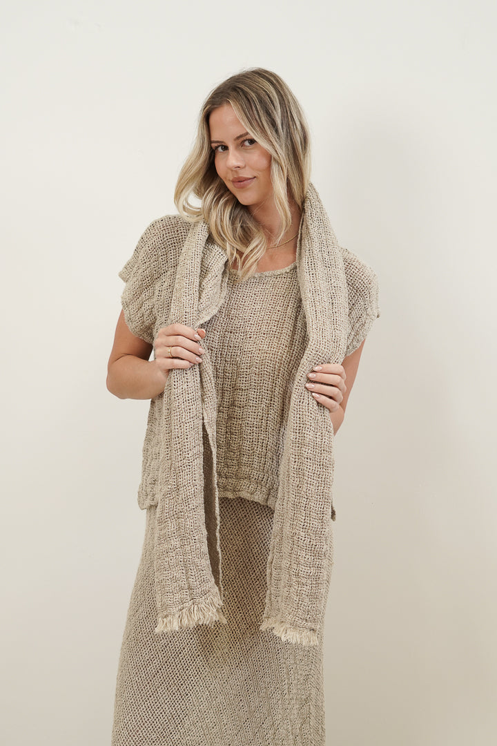 Kelly Scarf Natural & Black